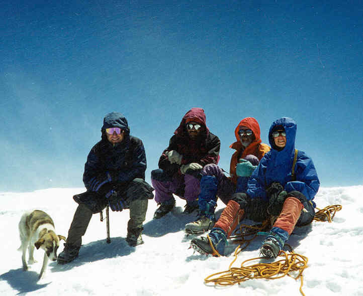 Mt. Kazbek (Mt. Mkinvartsveri) 5047 m. June 17, 2000.